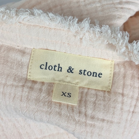 Anthropologie XS Cloth Stone Riley Buttondown Top - Picture 7 of 8